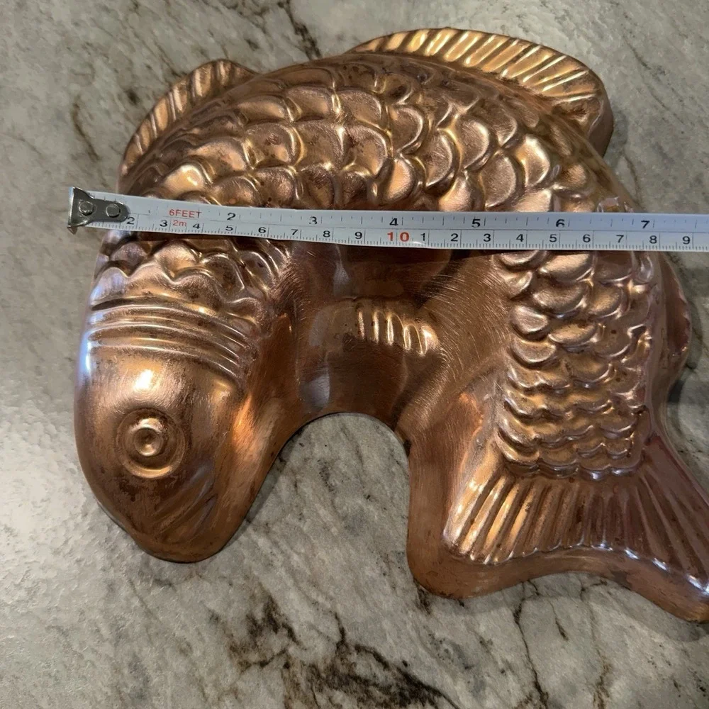 Vtg Copper Fish Gelatin Mold‎ Wall Decor